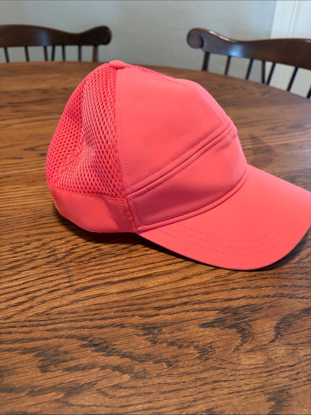 lululemon athletica women’s Coral Pink Mesh-Back Cap